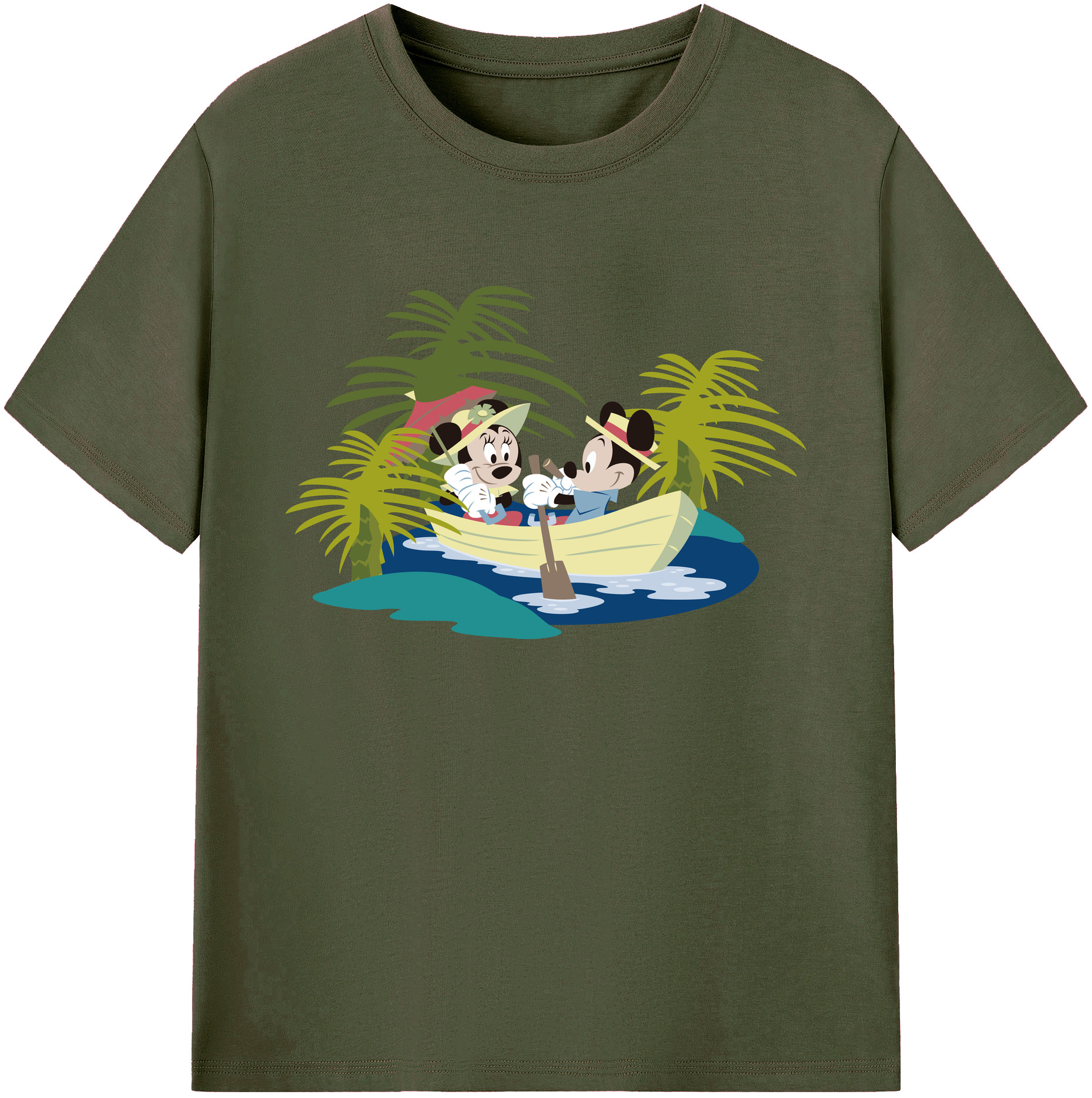 ミッキーマウス Mickey Mouse 綿100％ メンズ半袖Tシャツ｜肌触りやわらか＆通気性